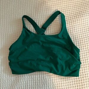 green full coverage Calia swim bikini top with underwire women’s size medium